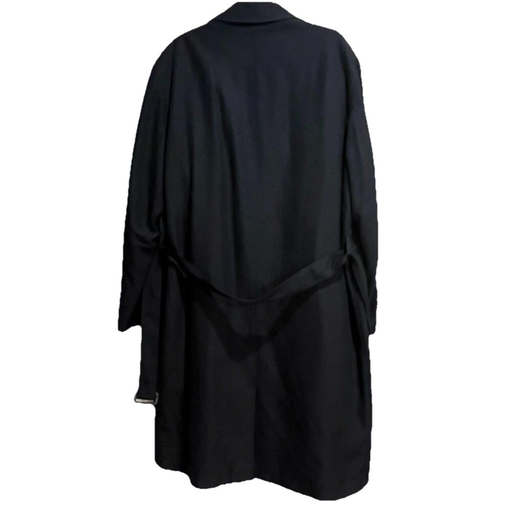 Calvin Klein Men's Black Trench Coat 44 L Thermolite Removable Liner Model Blend - Picture 2 of 12